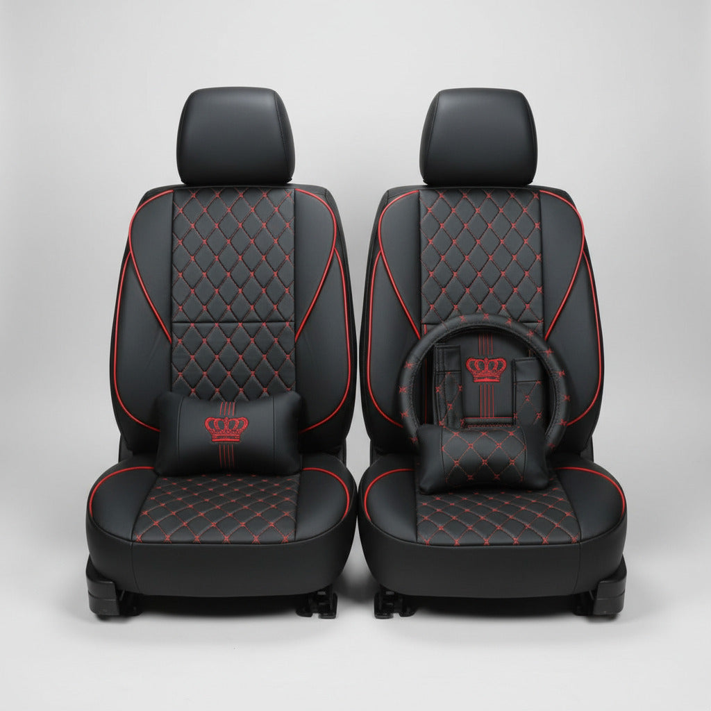 Black & Red Crown Edition Car Interior