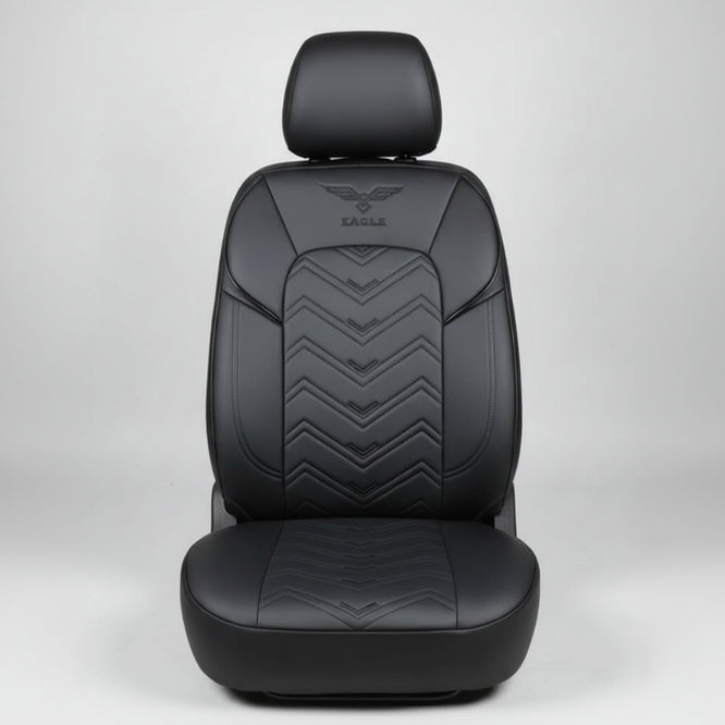 EAGLE Sport PU Leather Car Seat Cover – All Black