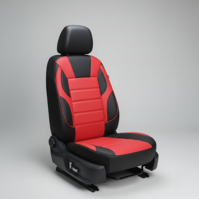 Sport PVC Car Seat Cover – Red & Black
