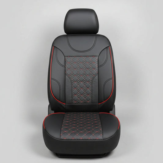 Sports Car Seat Cover - Black with Red Line