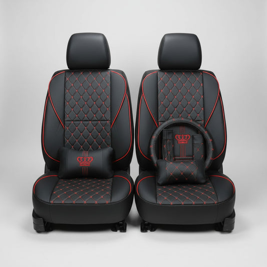 Black & Red Crown Edition Car Interior