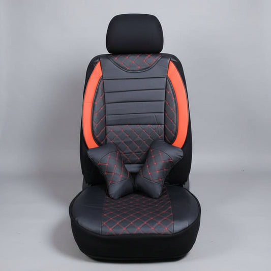 Sports Car Seat Cover Set - Black & Red