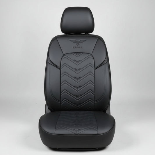 EAGLE Sport PU Leather Car Seat Cover – All Black