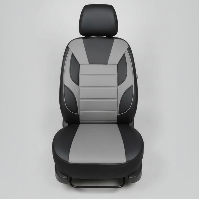 Sport PVC Car Seat Cover – Grey & Black